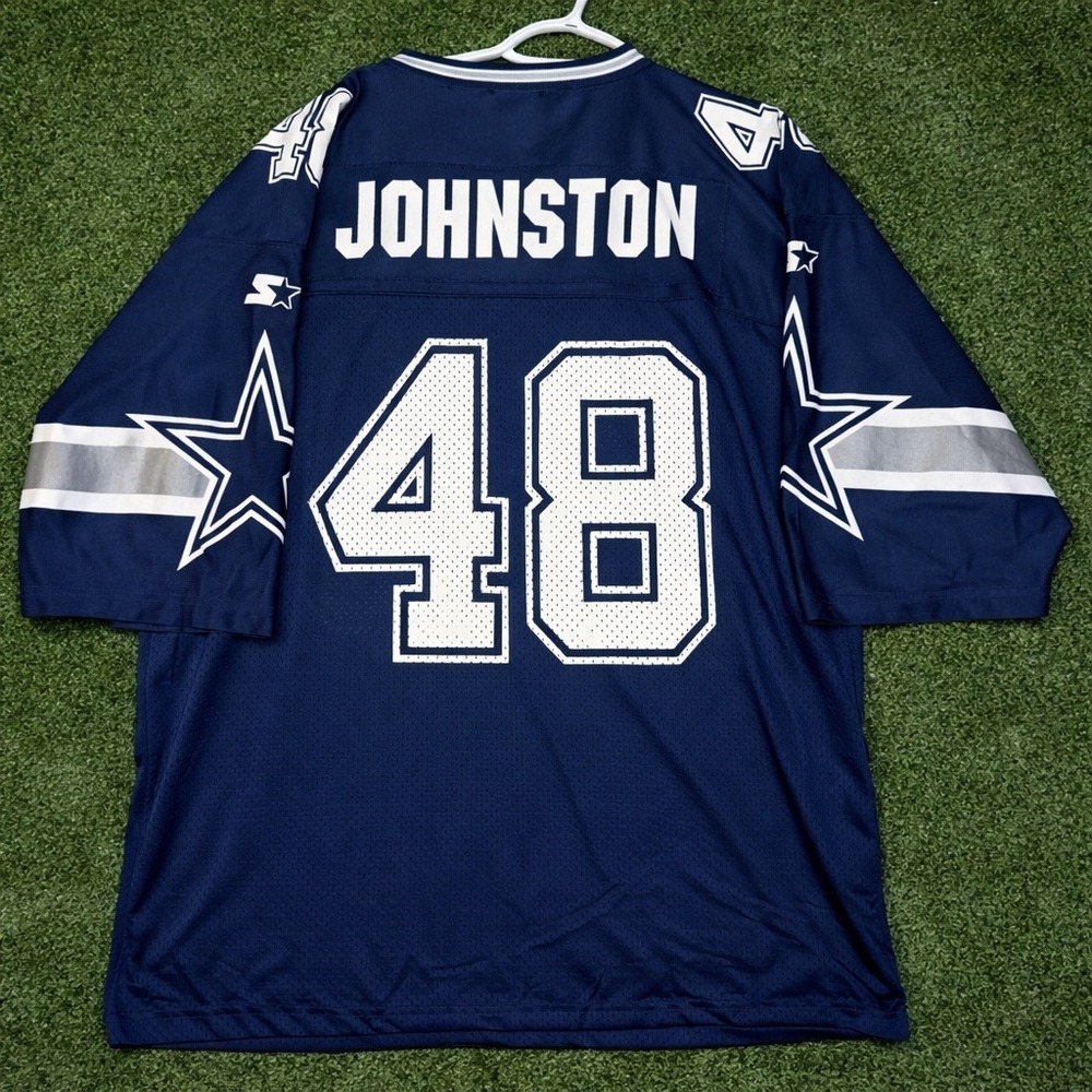 Vintage 90s Starter 1995 Dallas Cowboys Daryl MOOSE Johnston Jersey Size 52 XL